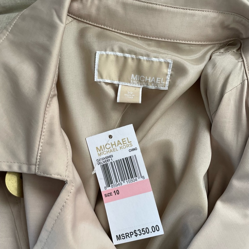 NWT Michael Kors trench coat sz 10 - Picture 11 of 11